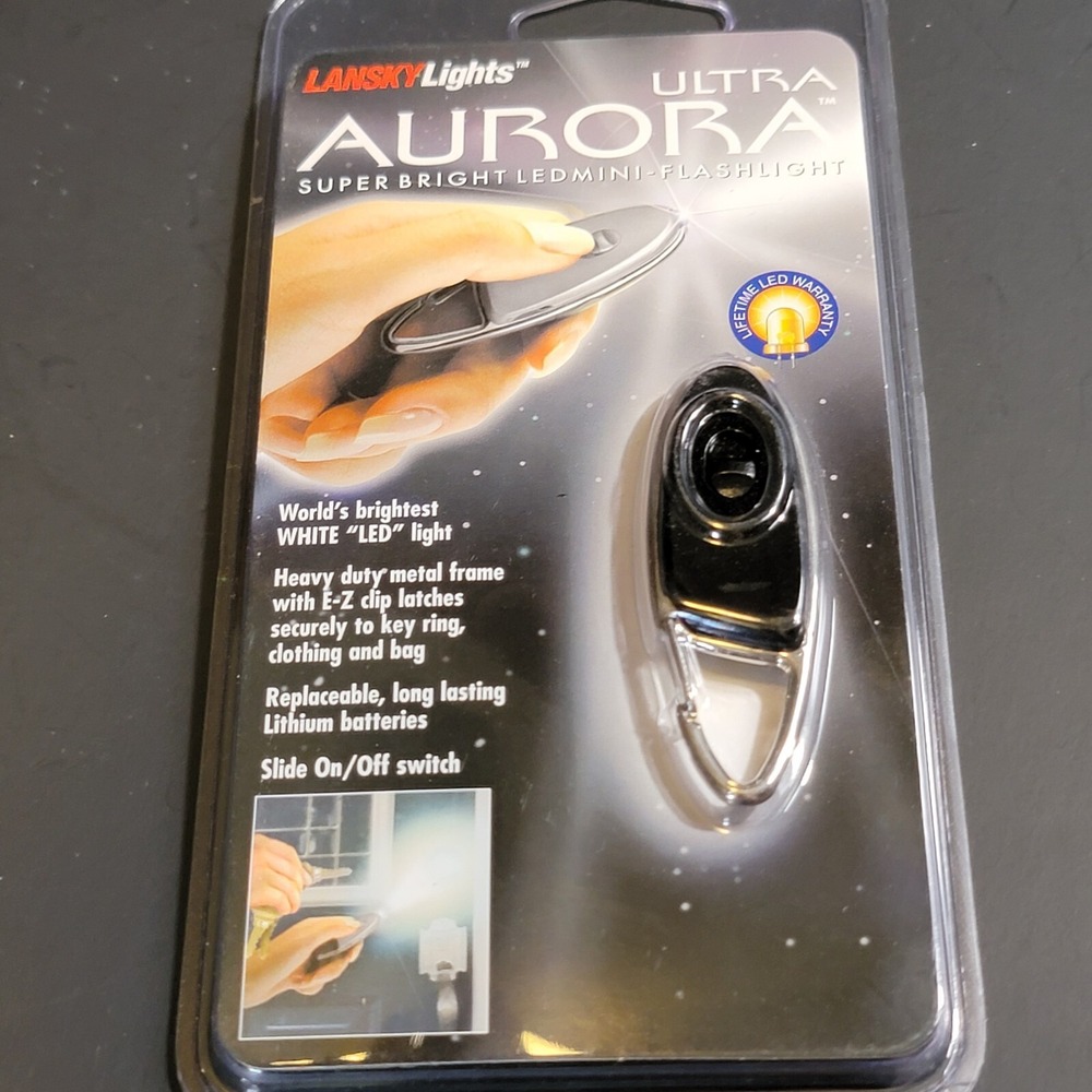 Lansky Lights Ultra Aurora Mini Flashlight Black